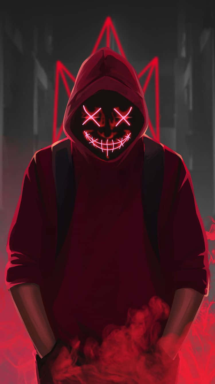 Stylish Red Hoodie on a Hanger Wallpaper