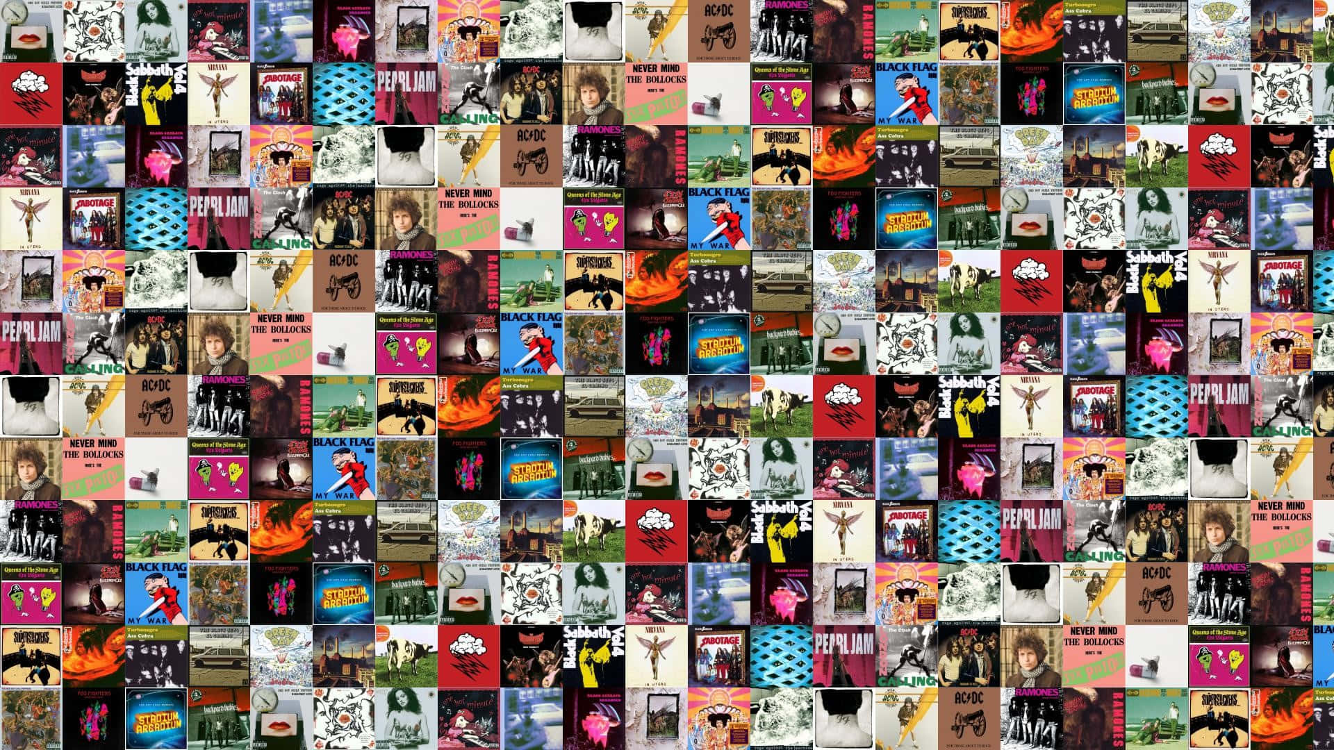 En collage af mange forskellige billeder af bøger Wallpaper