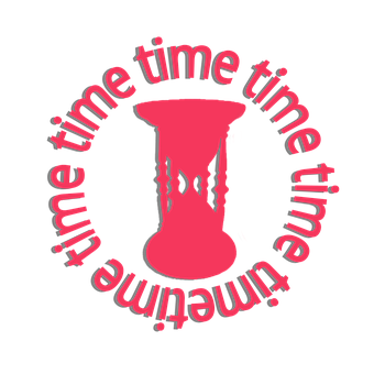 Red Hourglass Time Concept PNG