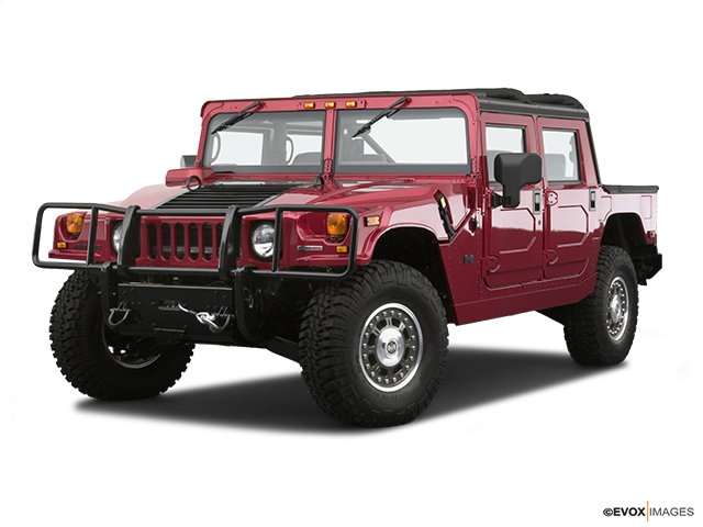 Red Hummer H1 Offroad Vehicle PNG