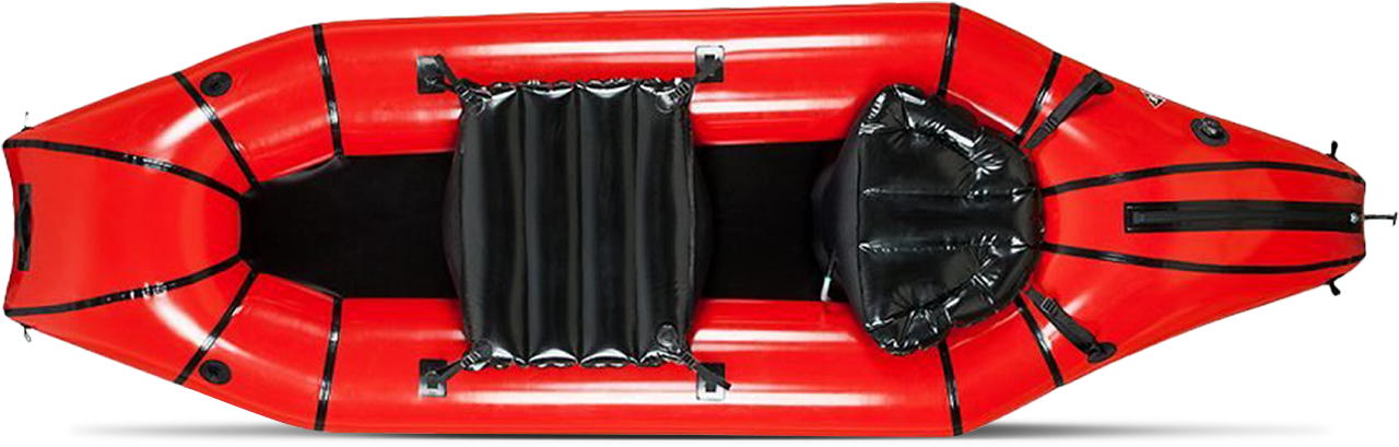 Red Inflatable Raft Top View.png PNG