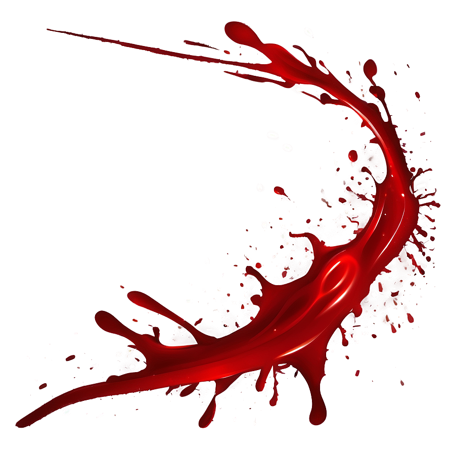 Red Ink Splatter Illustration Png Vnb46 PNG