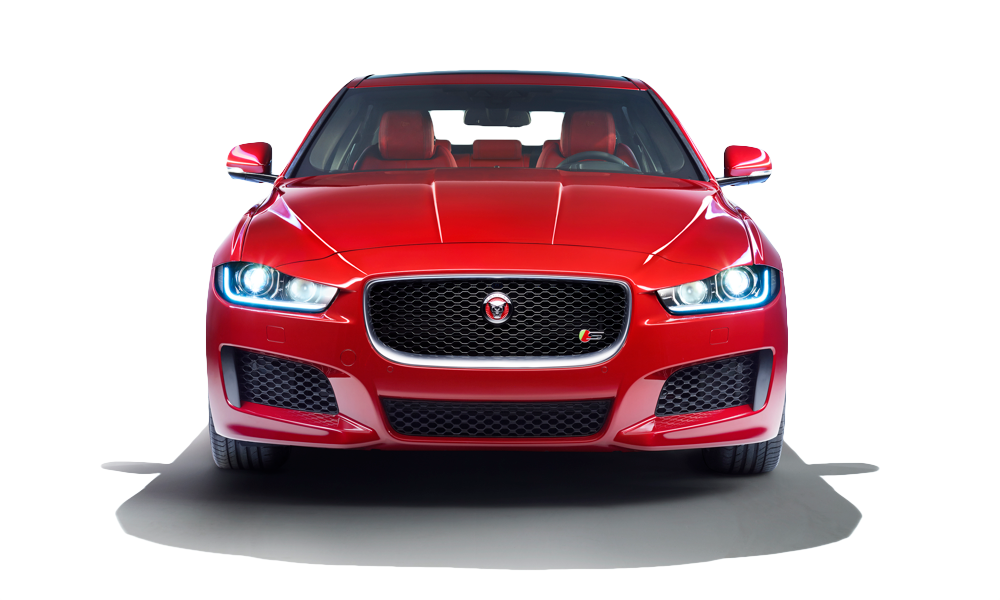 Red Jaguar X E Front View PNG