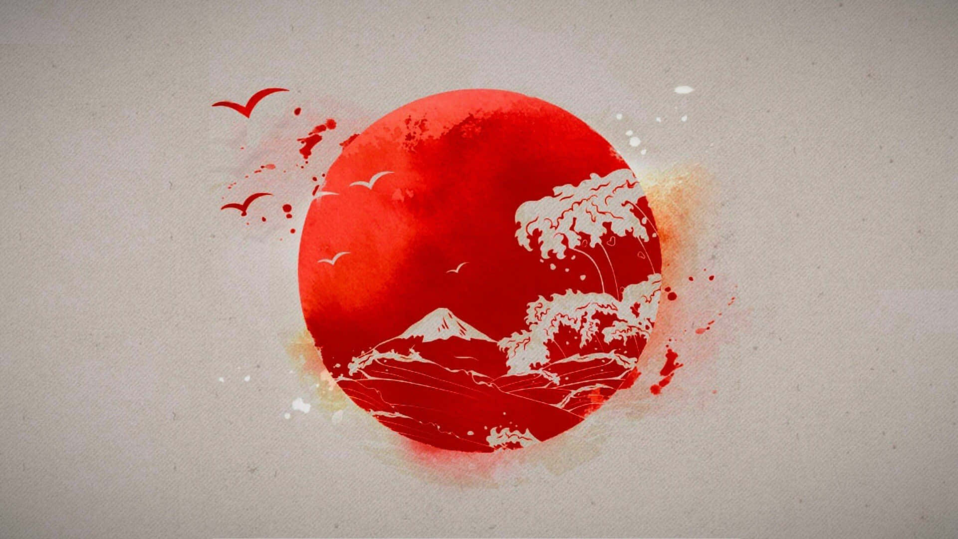 Nyd den fortryllende skønhed af røde japanske lanterner i en fredelig blå nattehimmel. Wallpaper