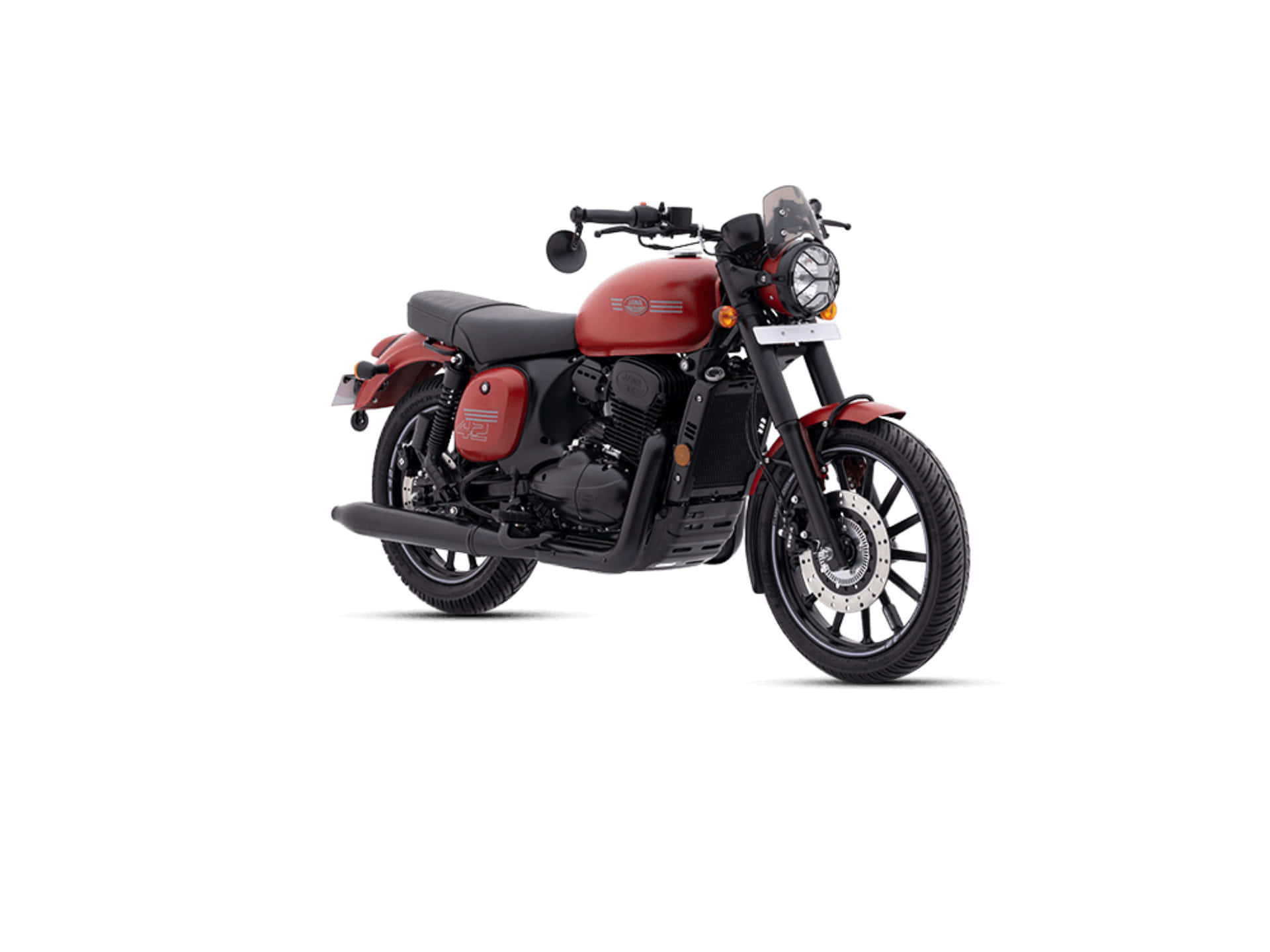 Photo De Studio De Moto Jawa Rouge Fond d'écran