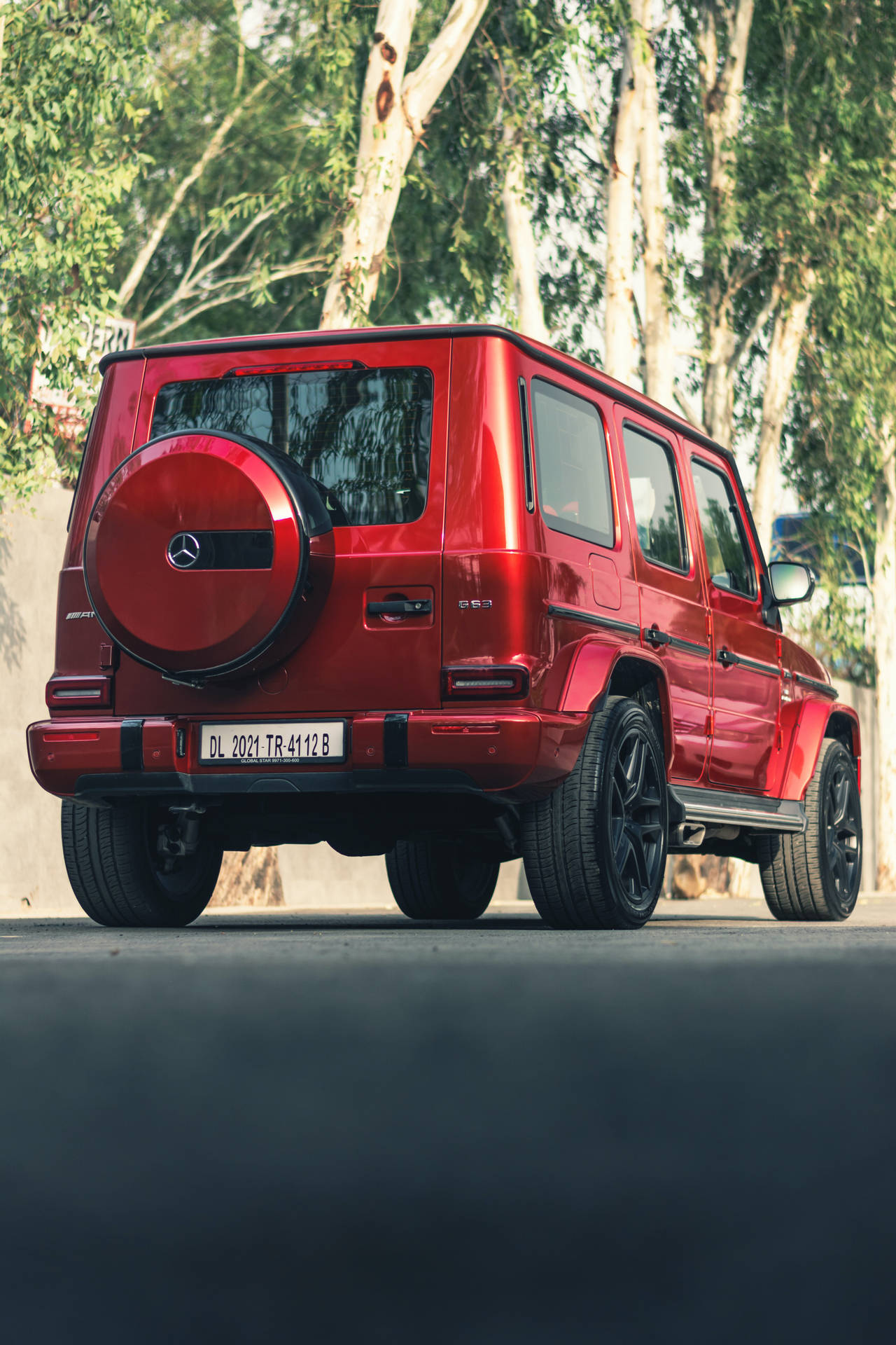 Red Jeep Mercedes Amg Iphone Wallpaper