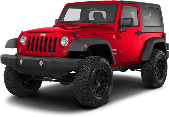 Download Red Jeep Wrangler Offroad Capability | Wallpapers.com