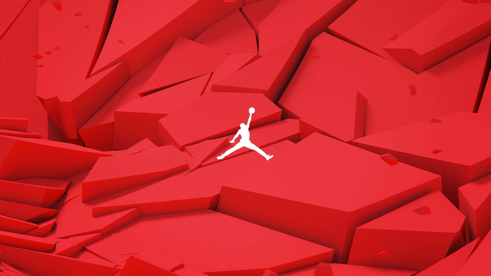 Fly Above the Crowd in Red Jordan! Wallpaper