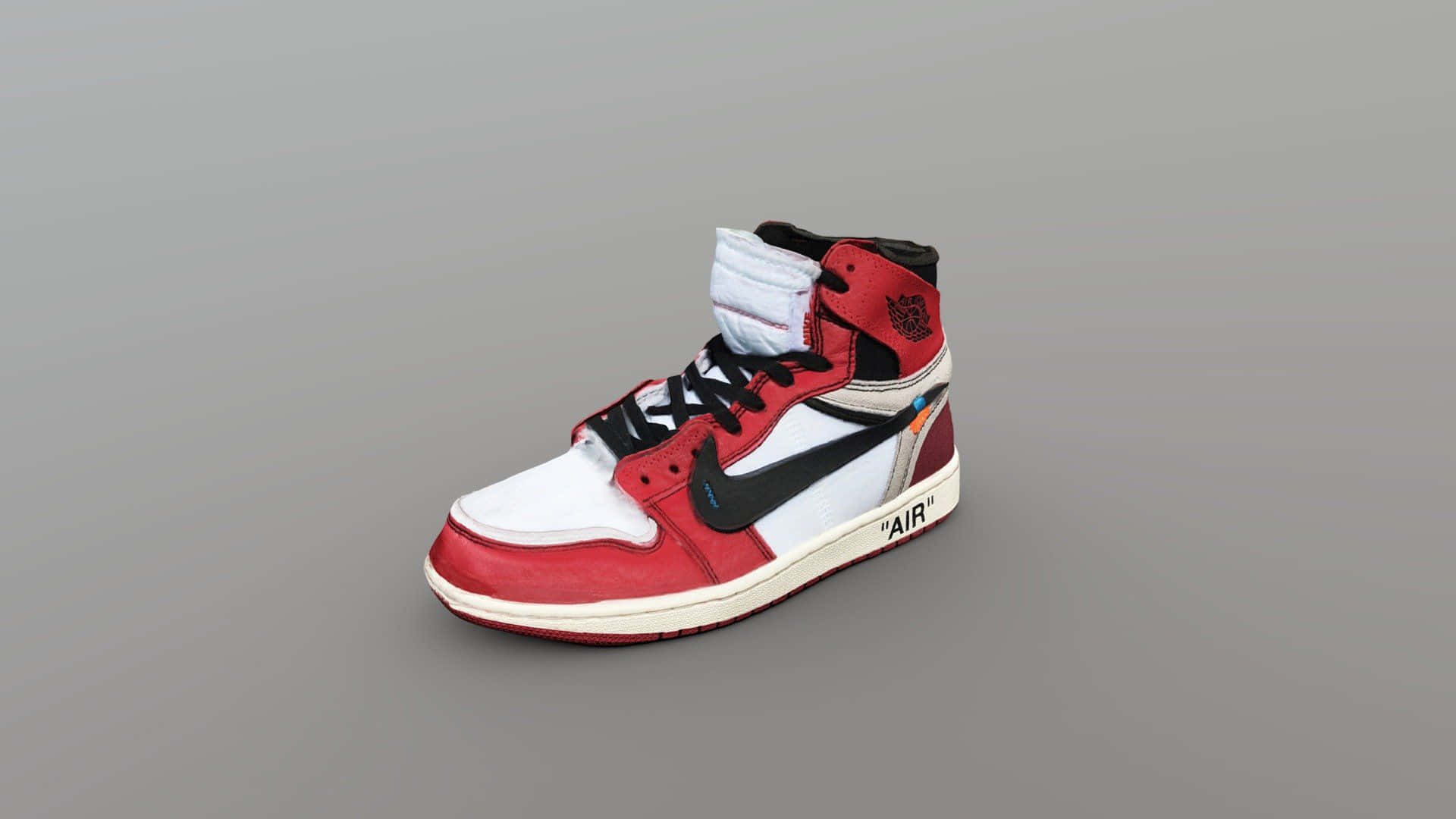 Saltaalto Y Destácate Con Zapatos Jordan Rojos. Fondo de pantalla