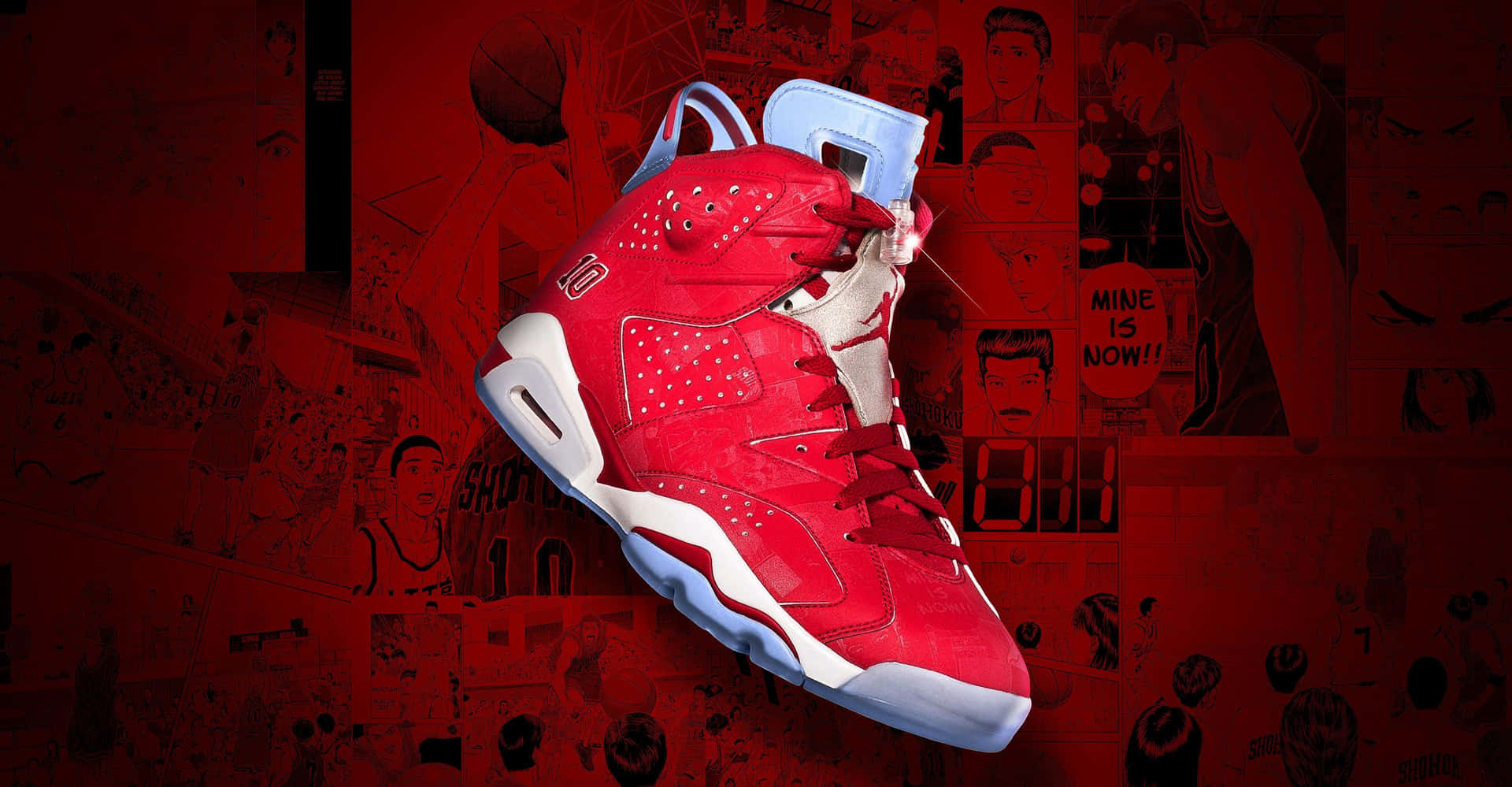 Red Jordan Shoes: Classy, Comfortable, and Stylish Wallpaper