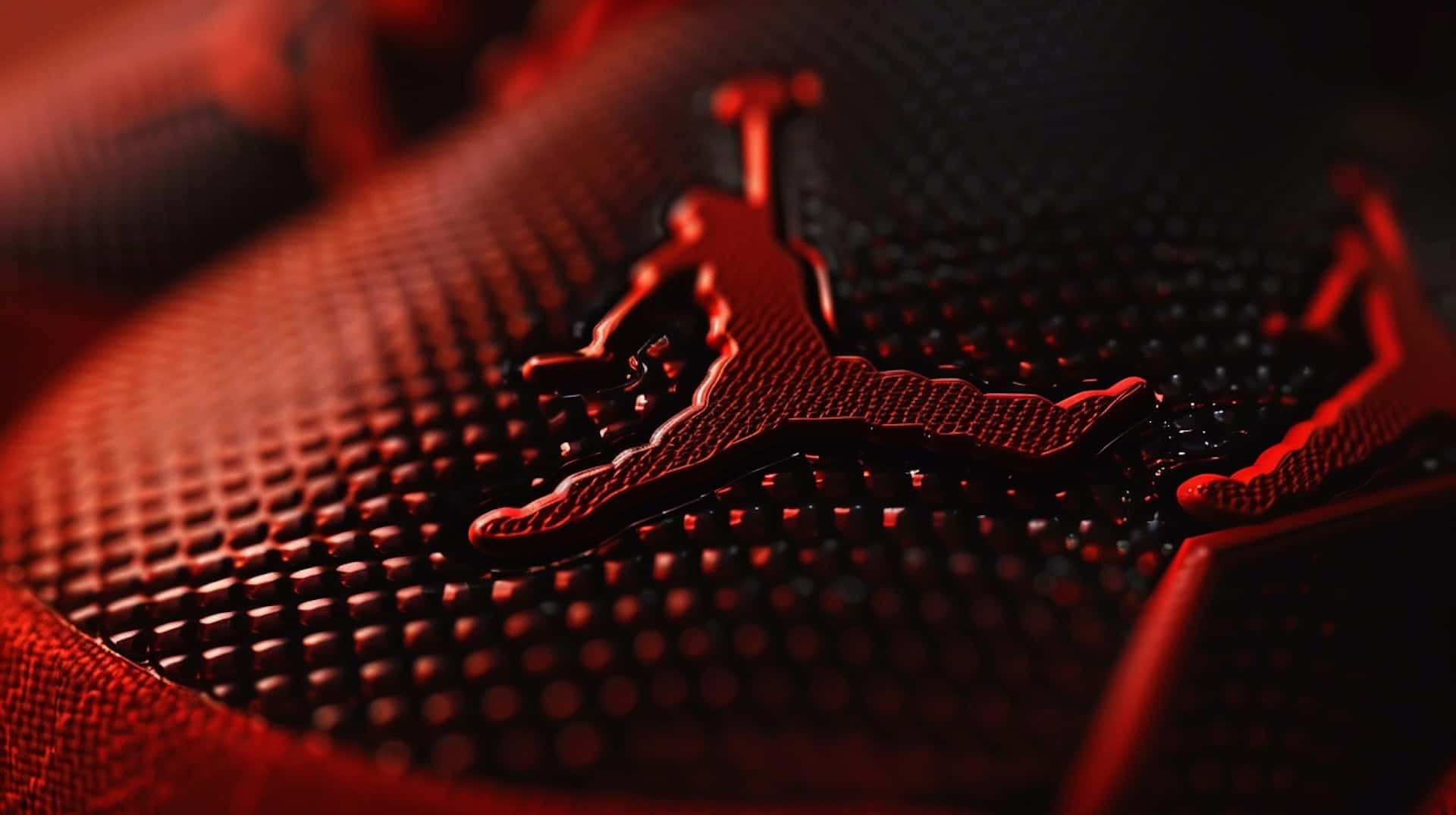 Red Jumpman Logo Texture Wallpaper