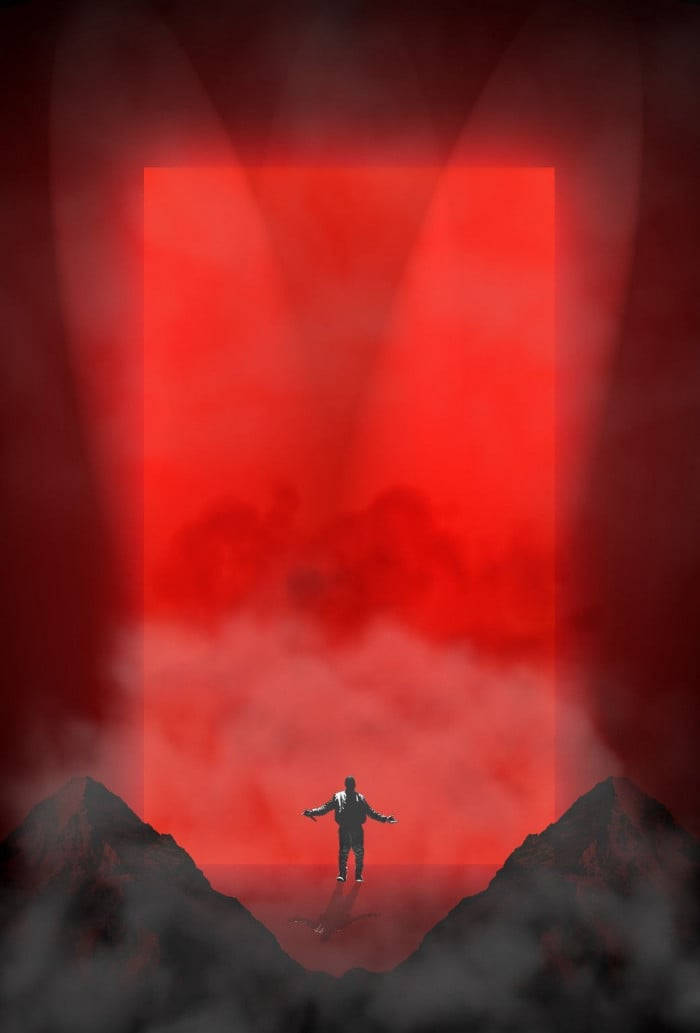 Red Kanye West Android Wallpaper