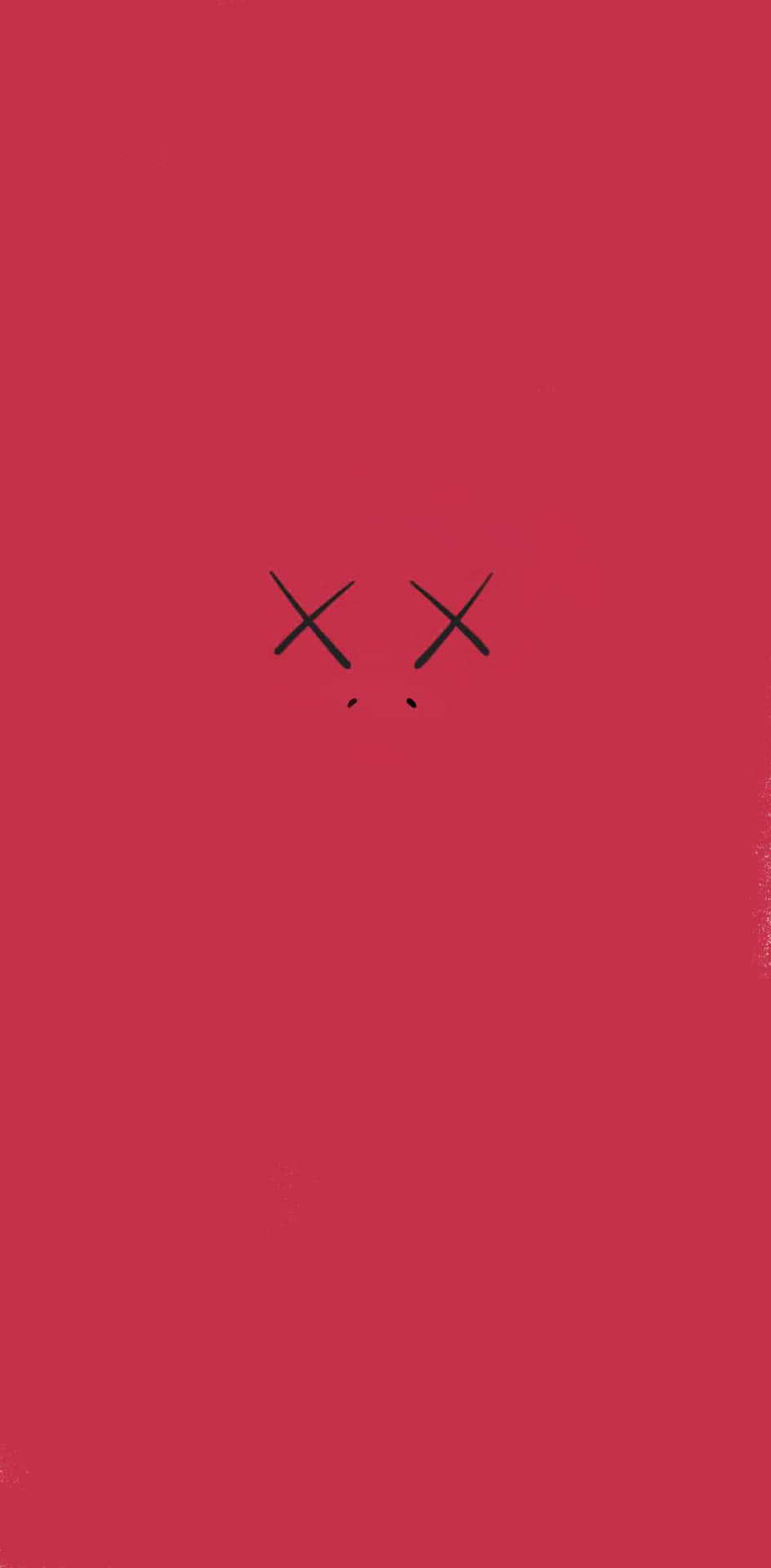 Red Kaws Signature X Mark Wallpaper