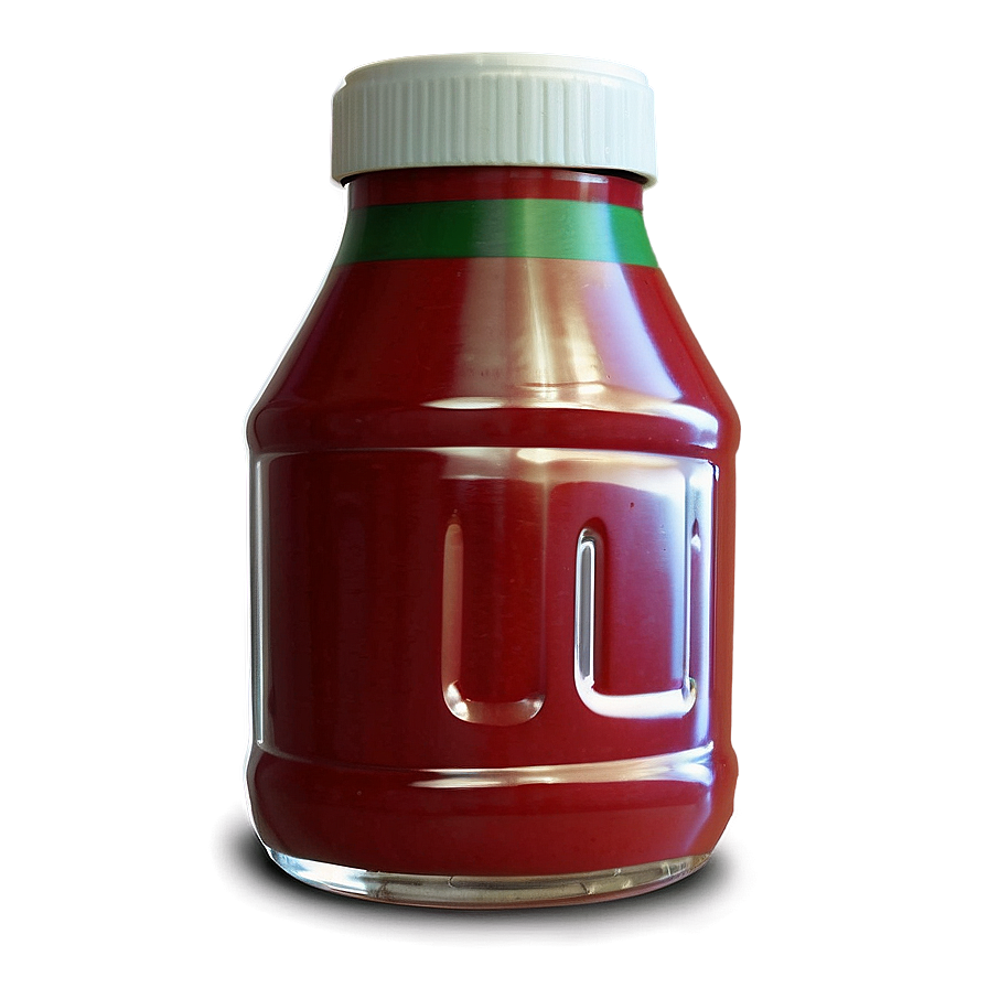 Red Ketchup Container Png 06122024 PNG