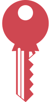 Red Key Icon PNG