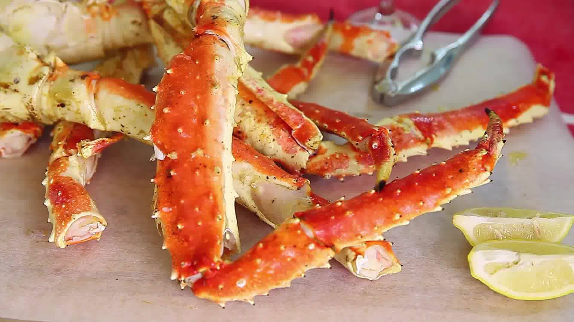 Red King Crab Cracked Open Wallpaper