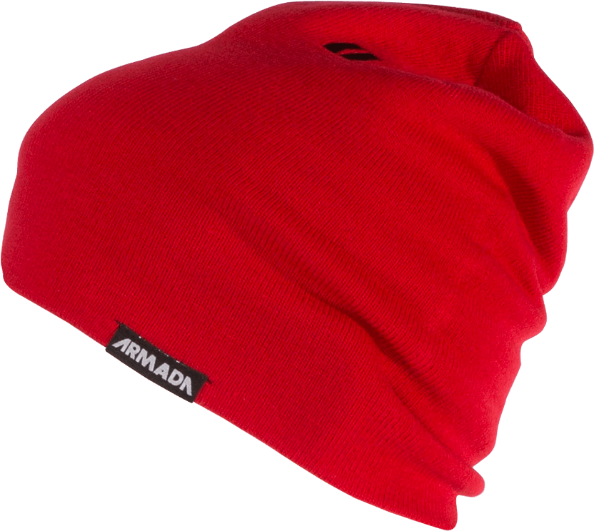 Red Knit Beanie Hat PNG