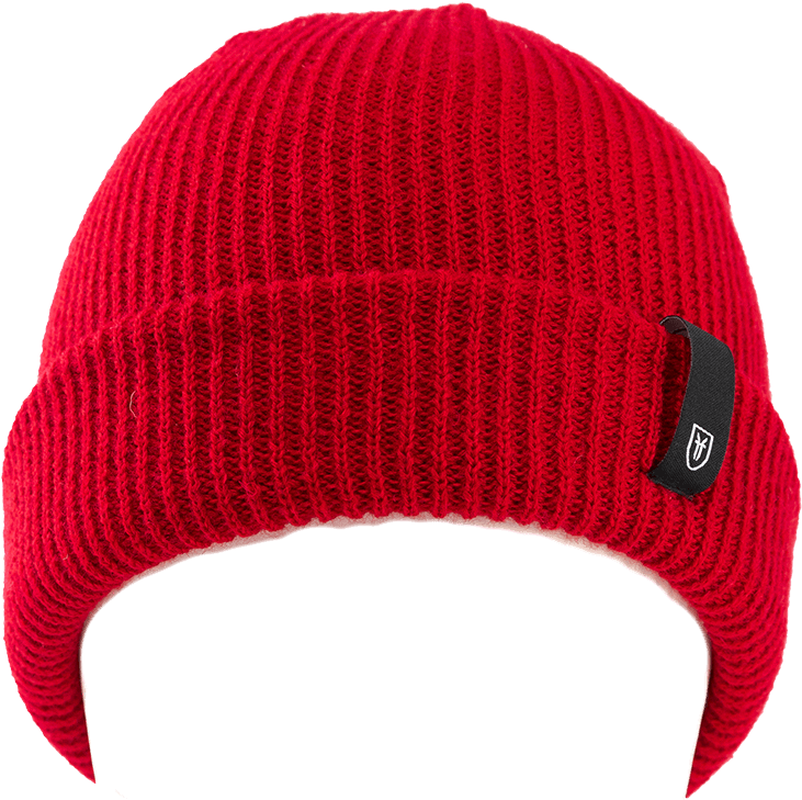 Download Red Knit Beanie Hat | Wallpapers.com