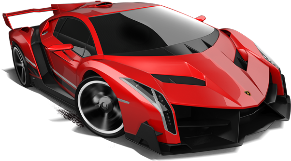 Red Lamborghini Veneno Sports Car PNG