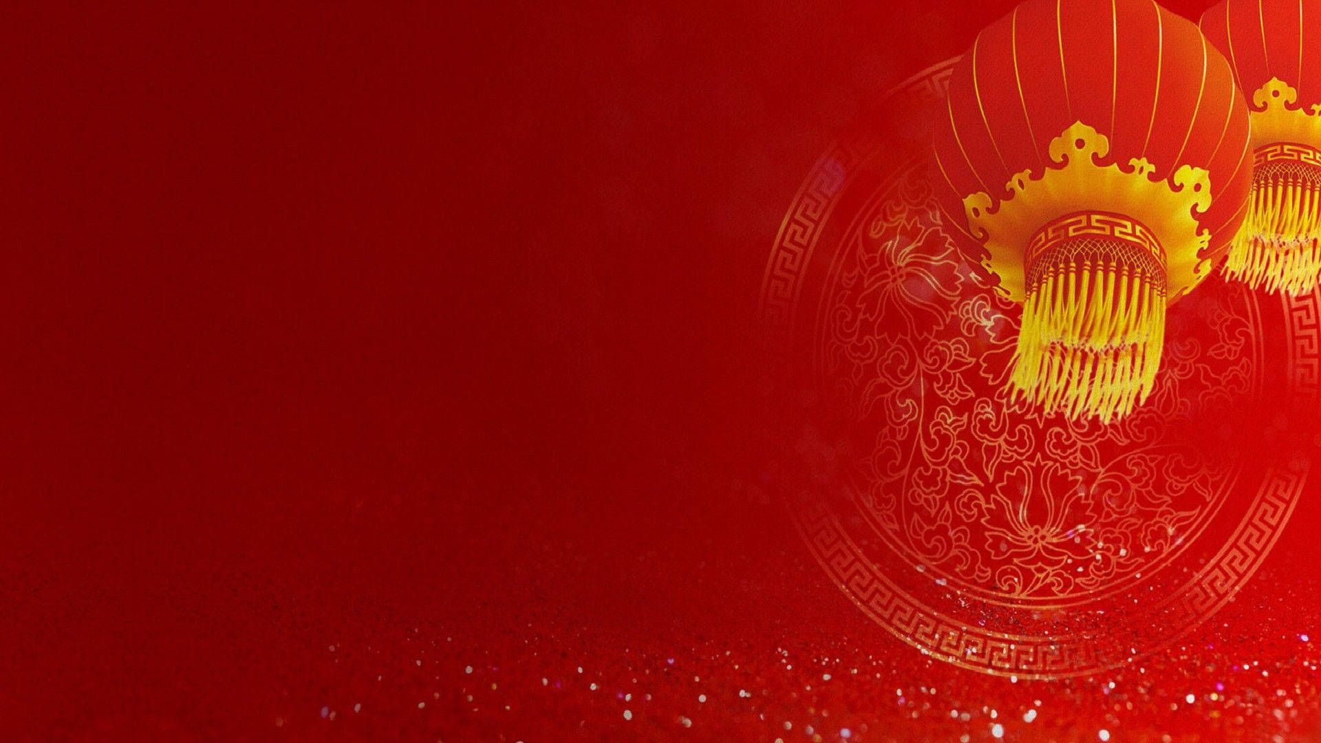 Red Lanterns Chinese New Year Wallpaper