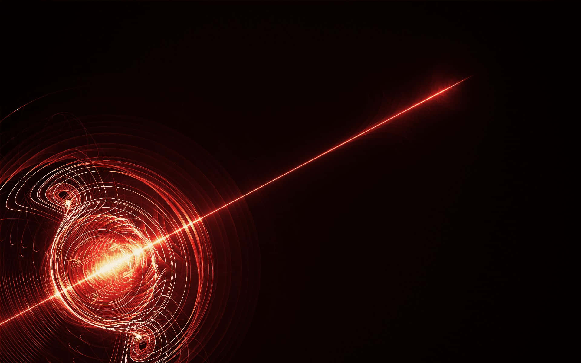 Red Laser Light Beam Spiral Wallpaper