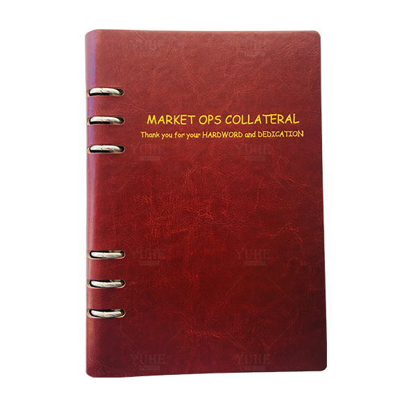 Red Leather Binder Market Ops Collateral PNG