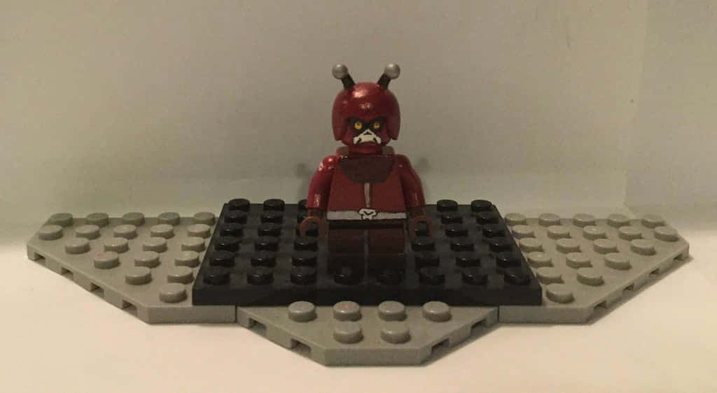Red Lego Villain Figure Wallpaper