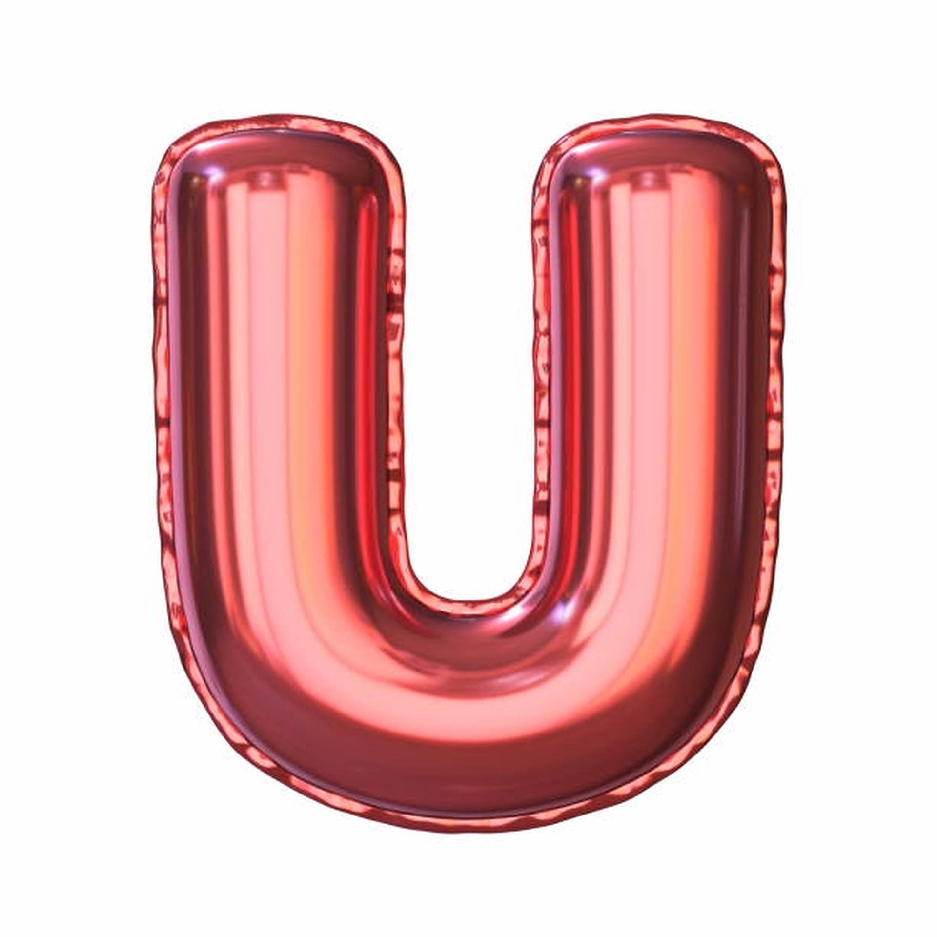 Red Letter U Balloon