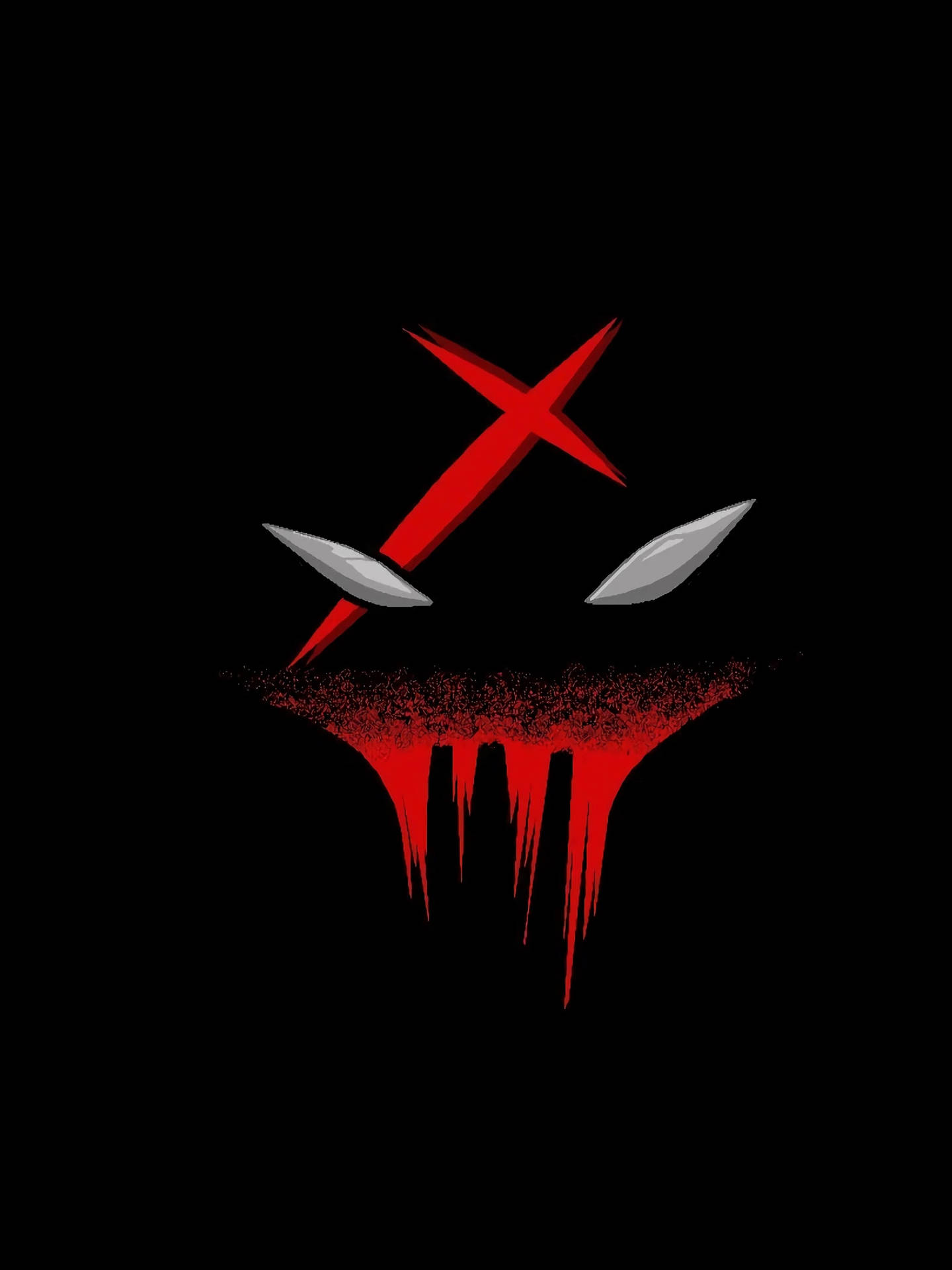 Máscarade Letra X Roja. Fondo de pantalla