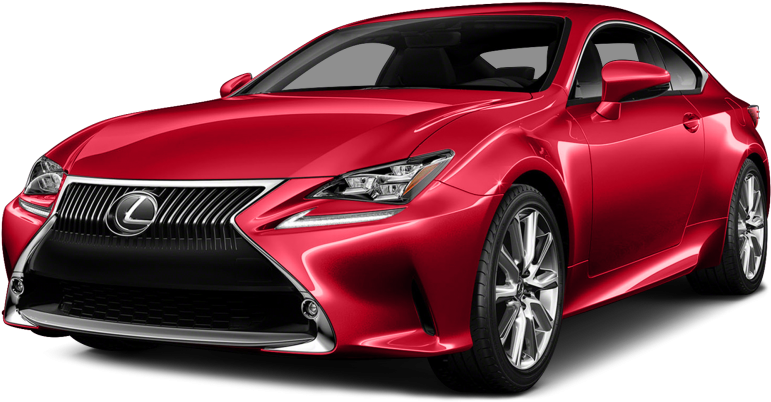 Red Lexus Coupe Luxury Car PNG