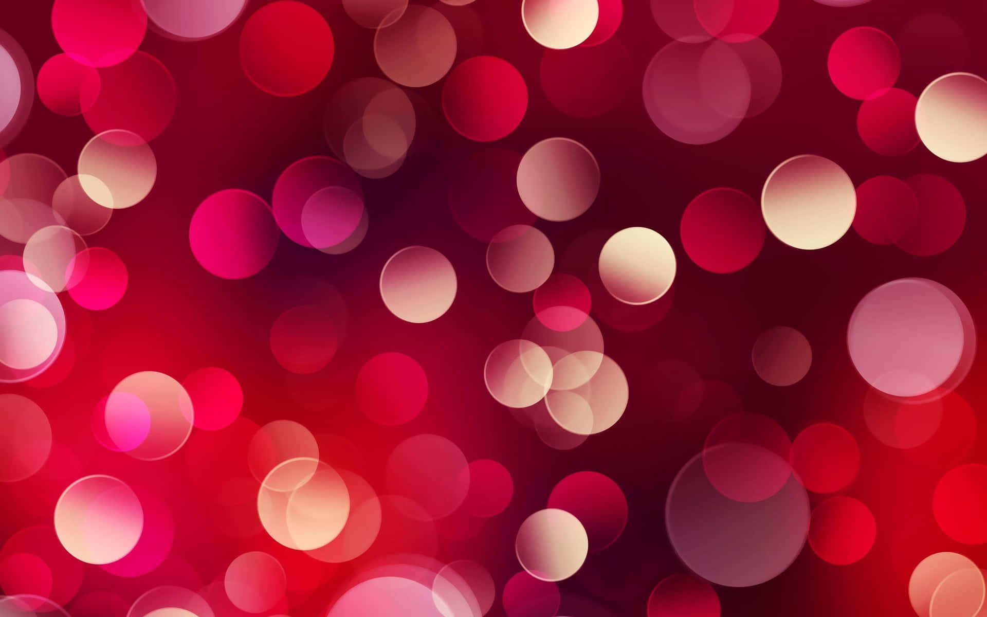 Red And White Bokeh Background