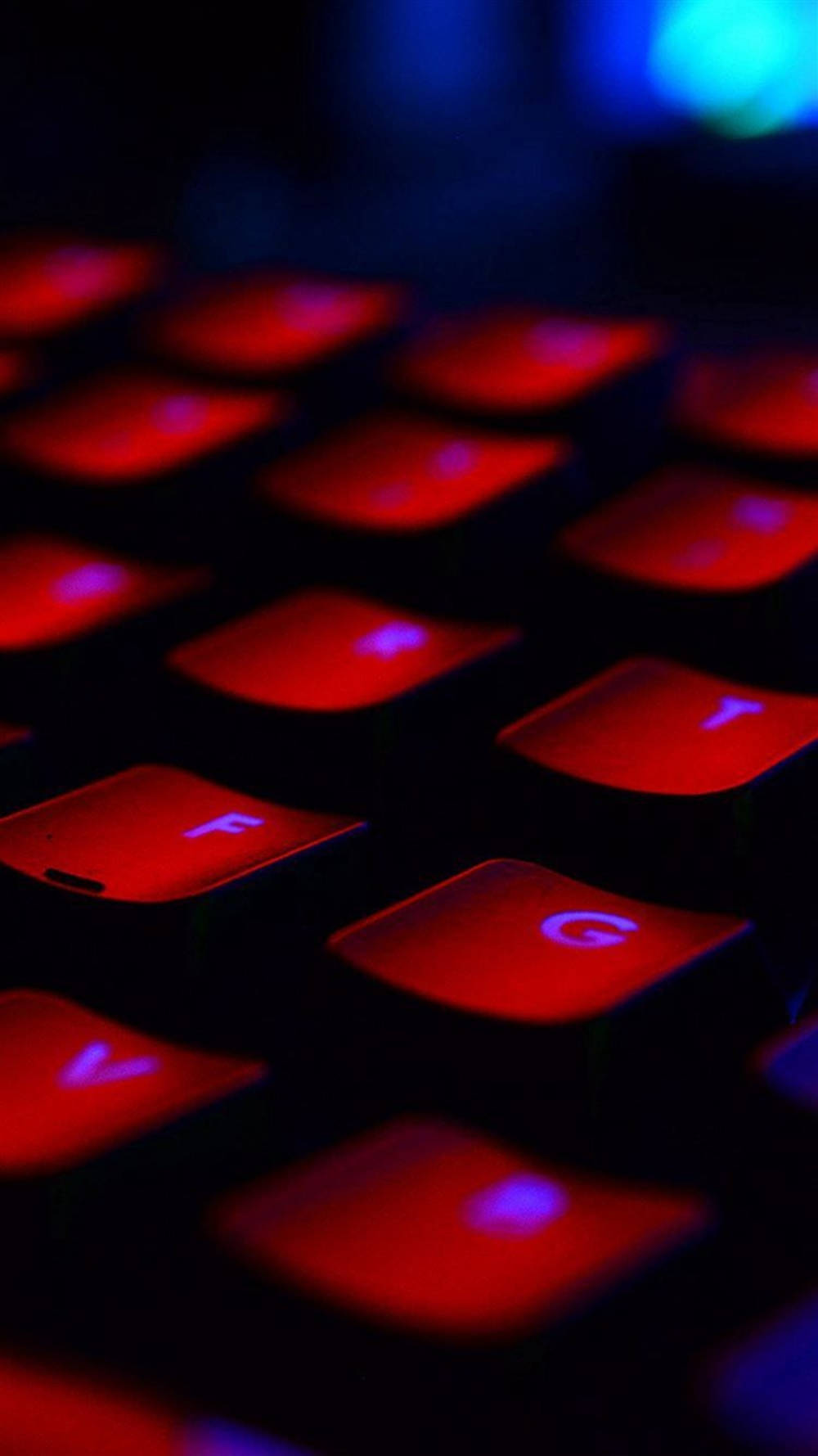 Red Light Keyboard Aesthetic Background