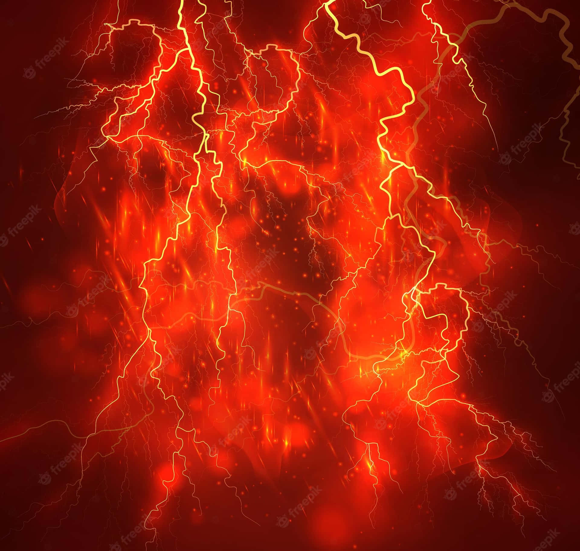 Red lightning Graphic arts Lightning 4320x7680  Desktop  Mobile  Wallpaper