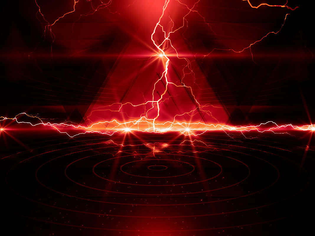 Unleash your full potential with Red Lightning Wallpaper