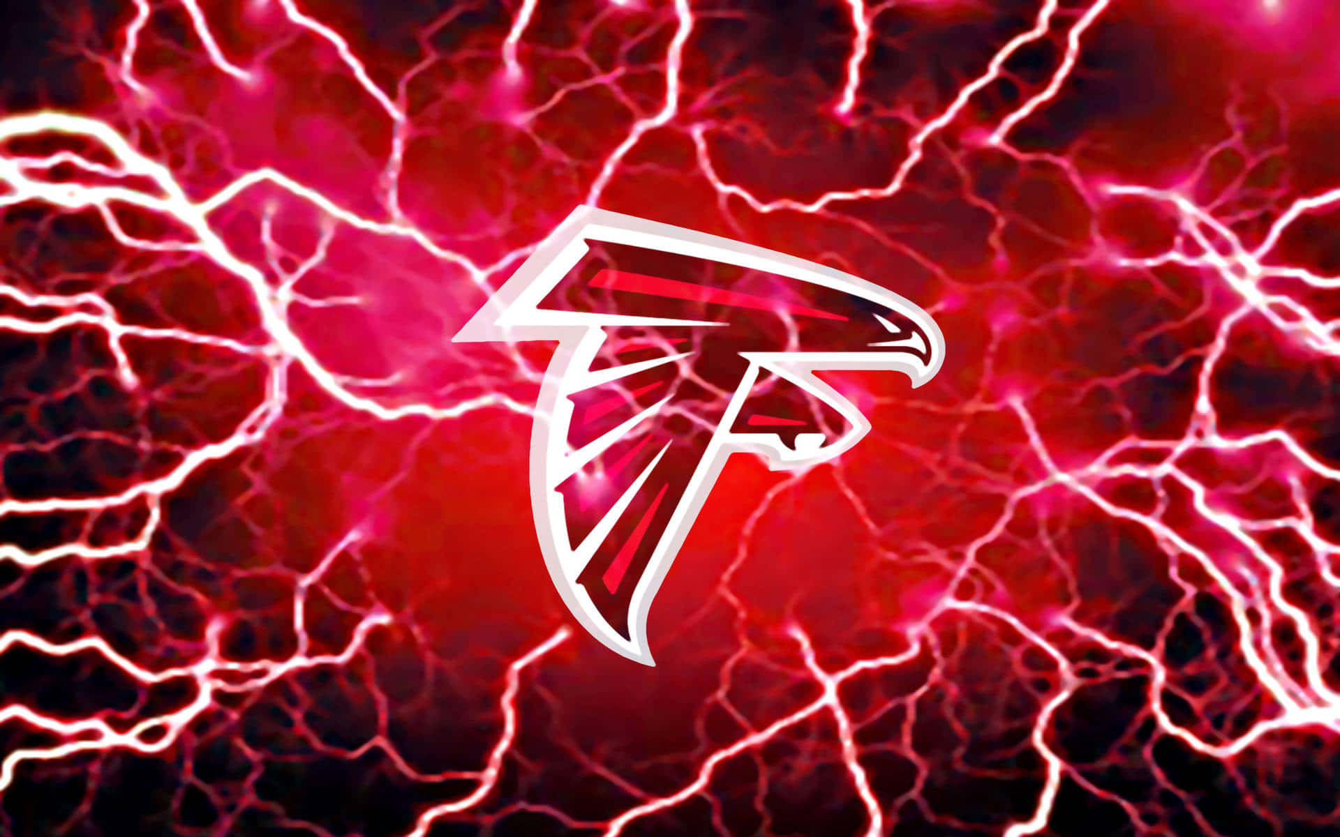 Logode Los Atlanta Falcons Con Rayos Rojos Fondo de pantalla