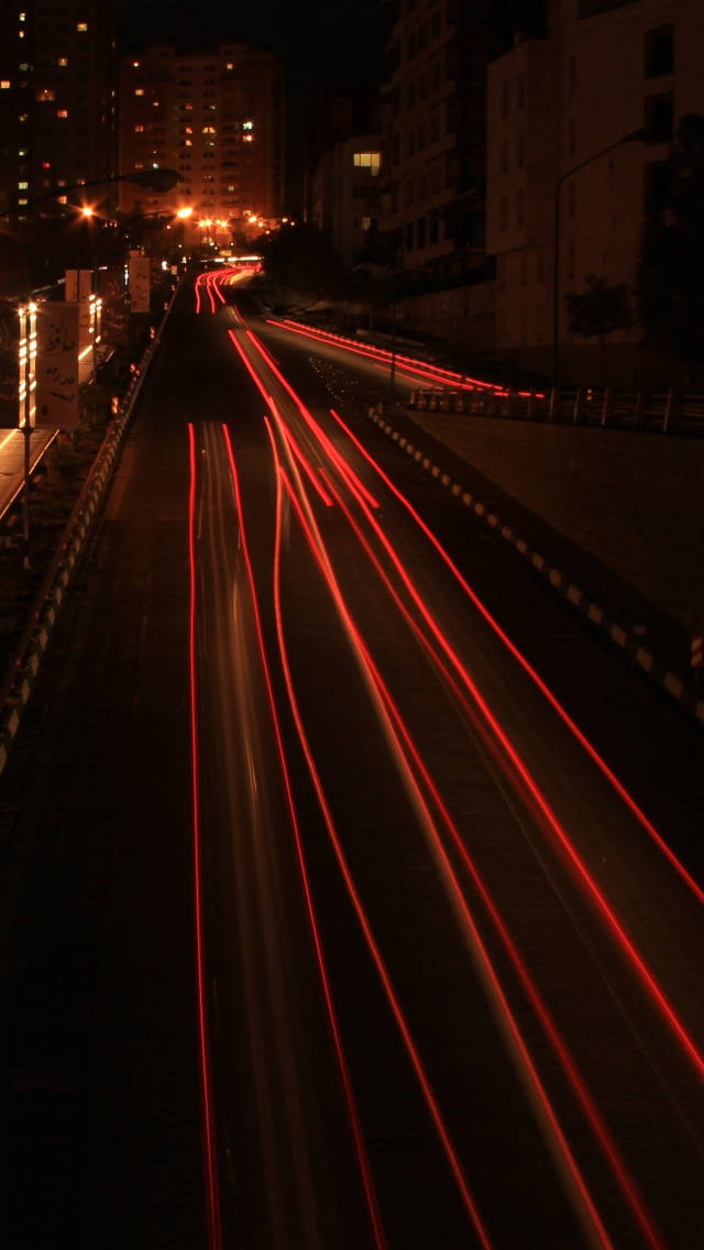 Red Lights Speed Iphone Wallpaper