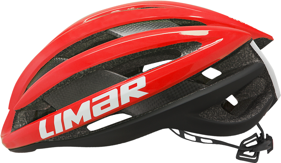 Red Limar Bicycle Helmet PNG