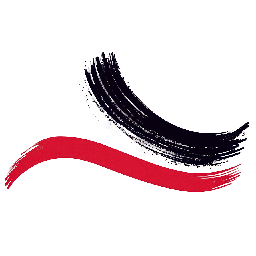 Red Line Brush Stroke Png 92 PNG