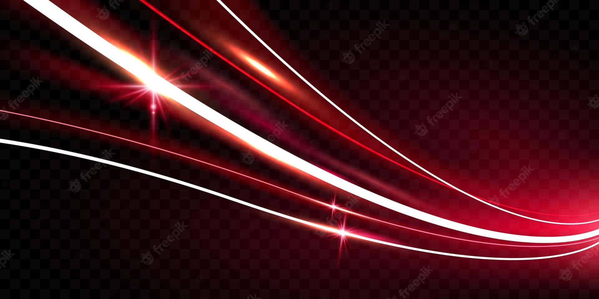Red Light Lines On A Black Background Wallpaper