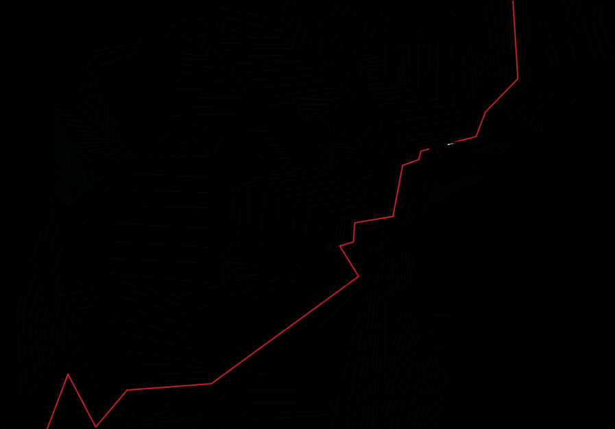 Red Line Graphon Black Background PNG