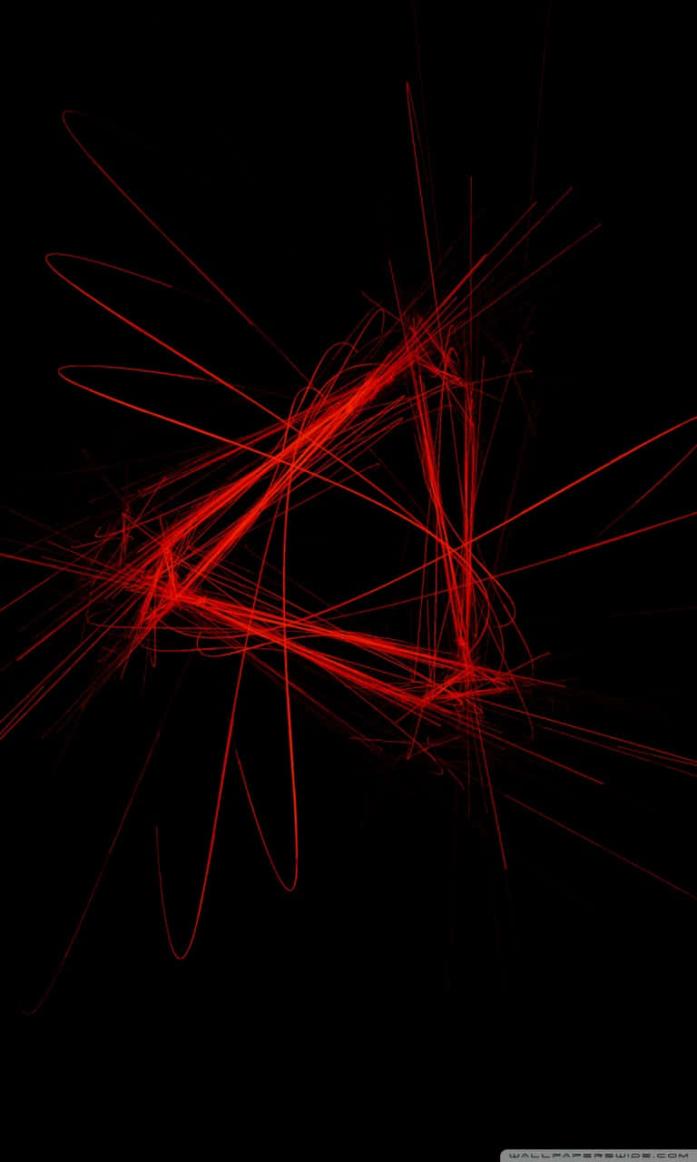 Red Lines On A Black Background Wallpaper