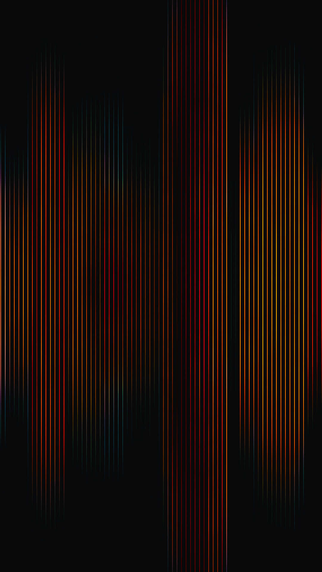 En sort baggrund med farverige linjer og prikker Wallpaper
