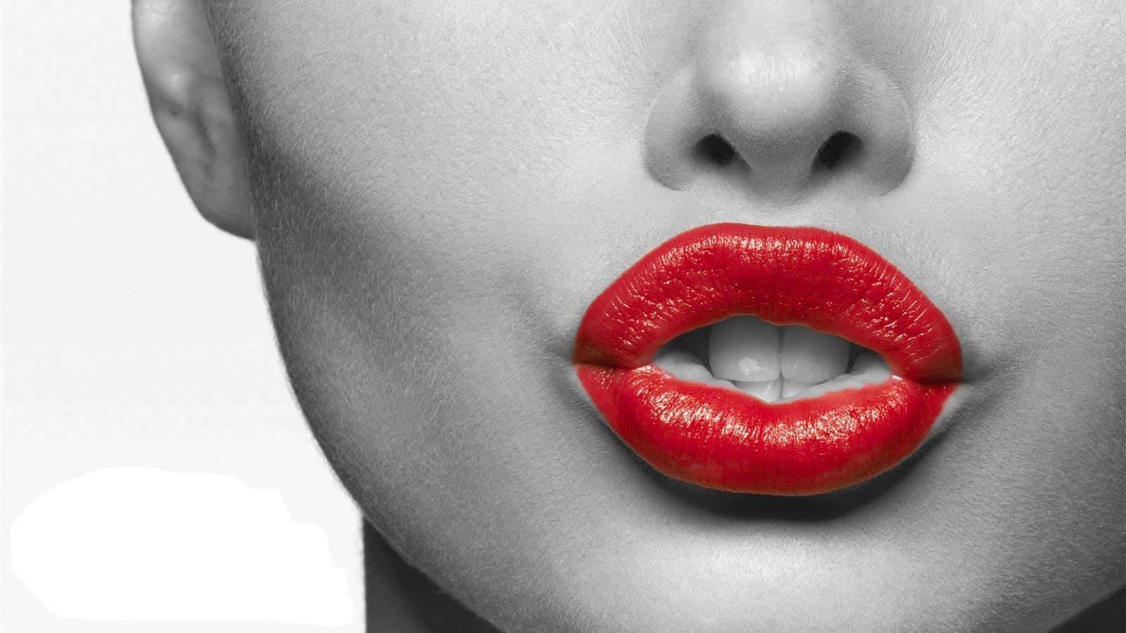 HD wallpaper Red Lips Heart abstract  Wallpaper Flare