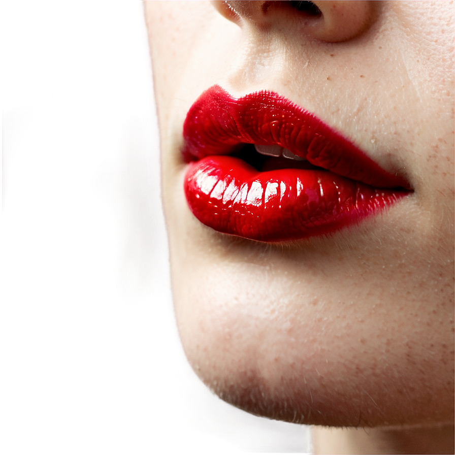 Red Lips Drawing Simple Png Vqx80 PNG
