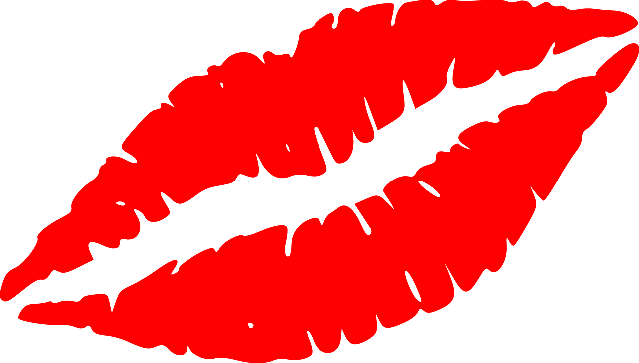 Red Lipstick Kiss Graphic PNG