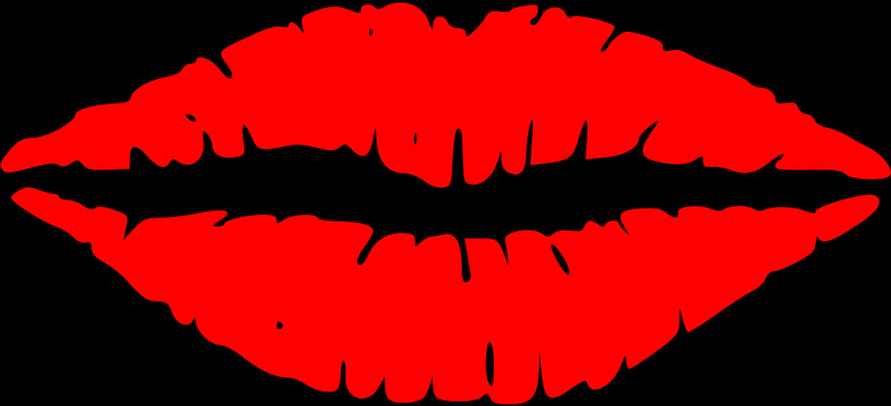 Red Lipstick Kiss Graphic PNG