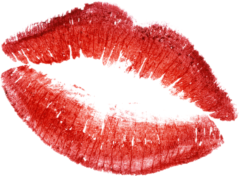 Red Lipstick Kiss Mark PNG