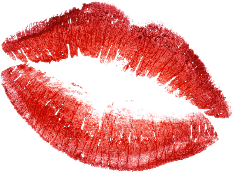 Download Red Lipstick Kiss Mark | Wallpapers.com