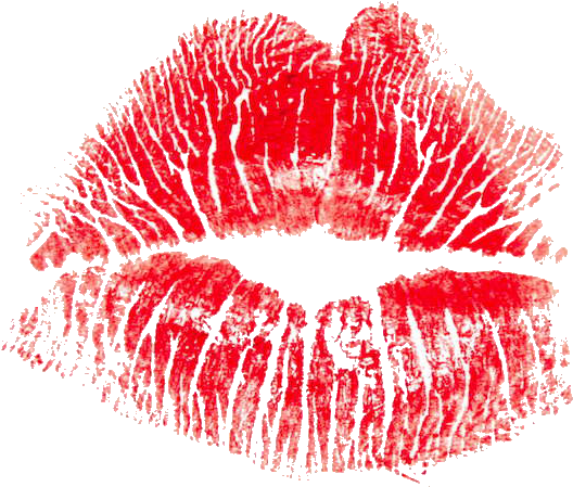 Red Lipstick Kiss Mark PNG