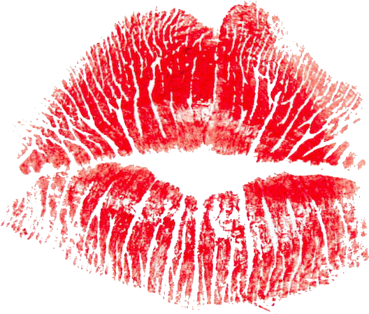 Download Red Lipstick Kiss Mark | Wallpapers.com